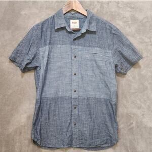 Levi Strauss Men's S Two-Tone Light Blue Chambray Shirt
